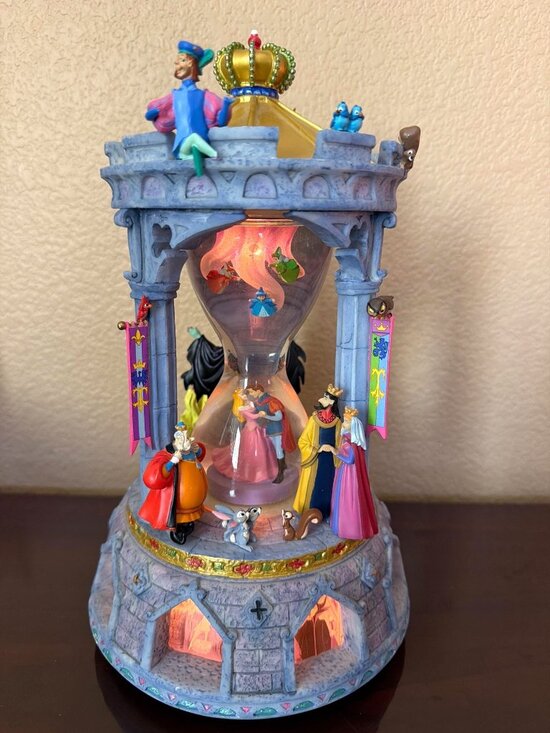 Disney Other - 2003 Disney Catalog Sleeping Beauty Hourglass Light Up Musical Aurora Maleficent